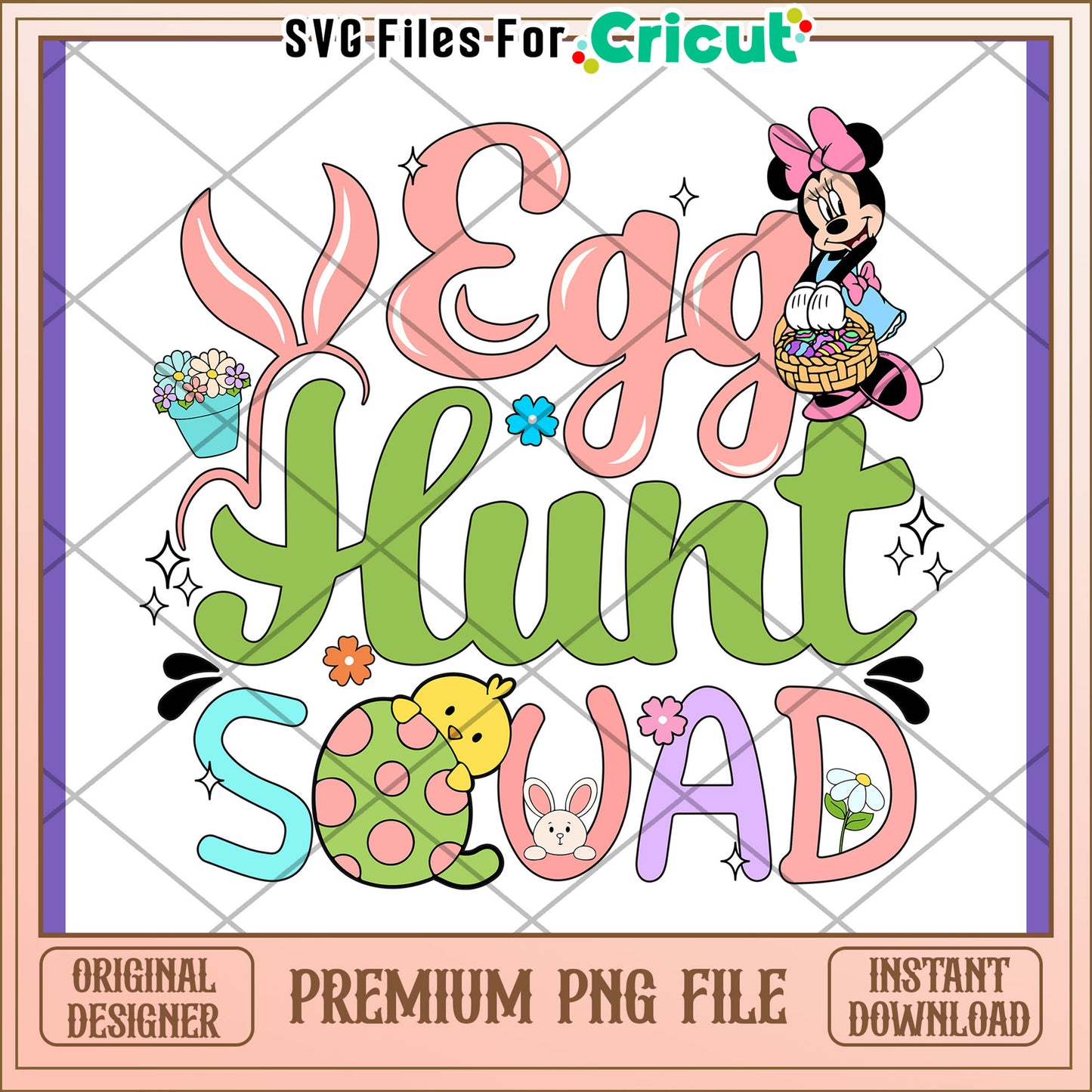 Minnie Mouse Easter Egg Hunt PNG