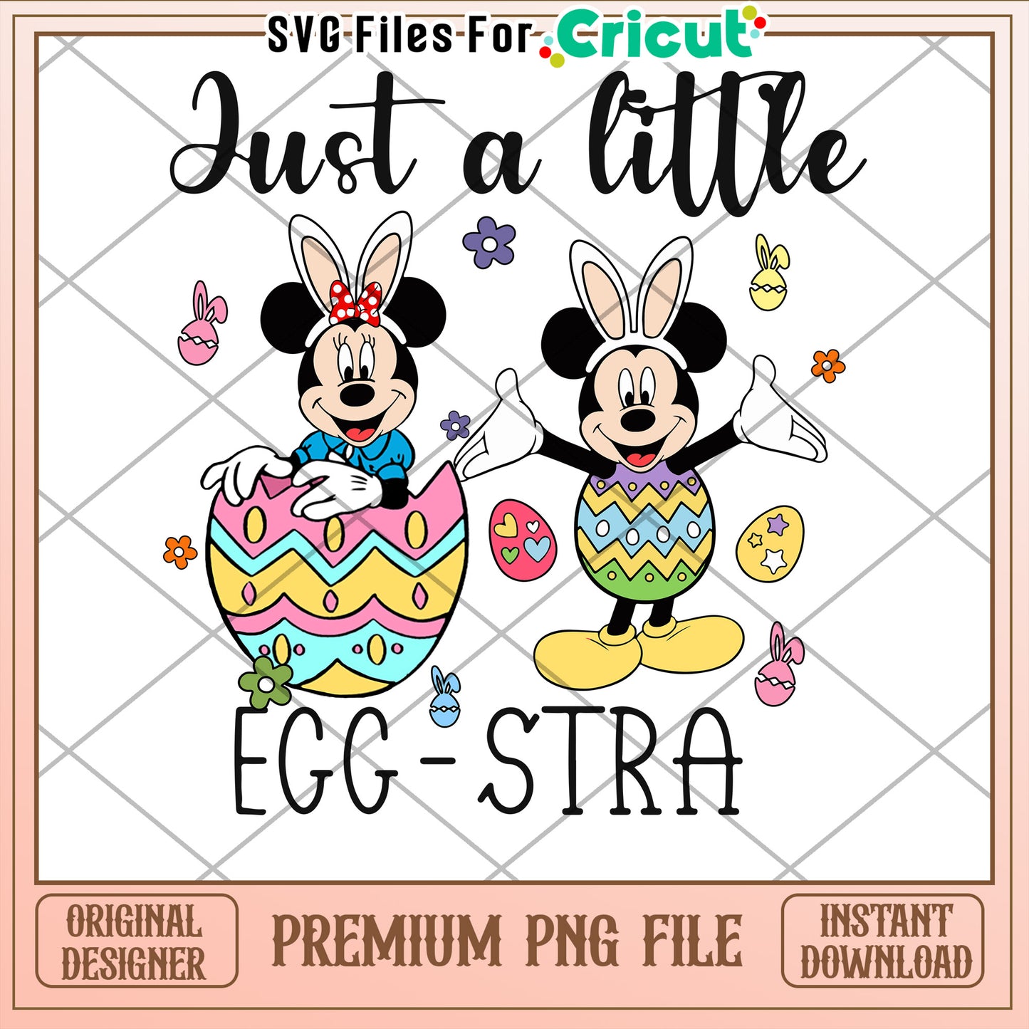 Minnie Mouse Easter PNG Design