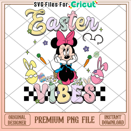 Minnie Mouse Easter Vibes PNG