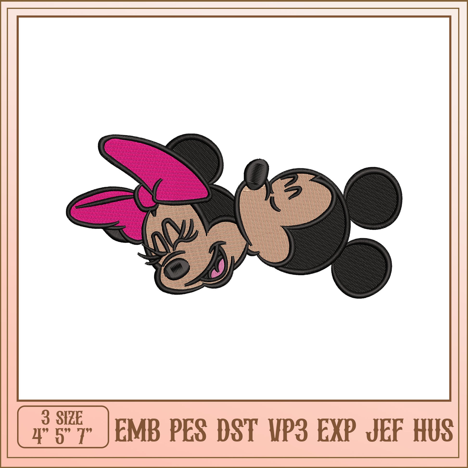 Minnie Mouse Embroidery Design