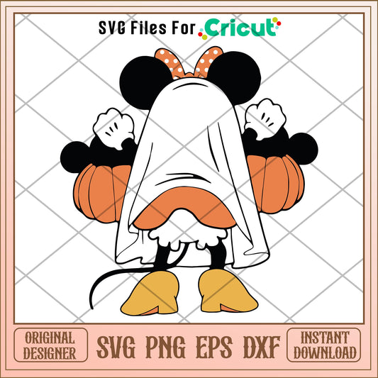 Minnie  Mouse Ghost svg, Disney characters svg, Digital Download