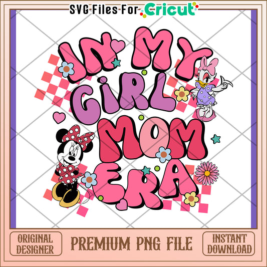 Minnie Mouse Girl Mom Era PNG