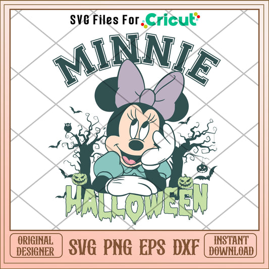 Minnie Mouse Halloween svg, Disney characters svg, Digital Download