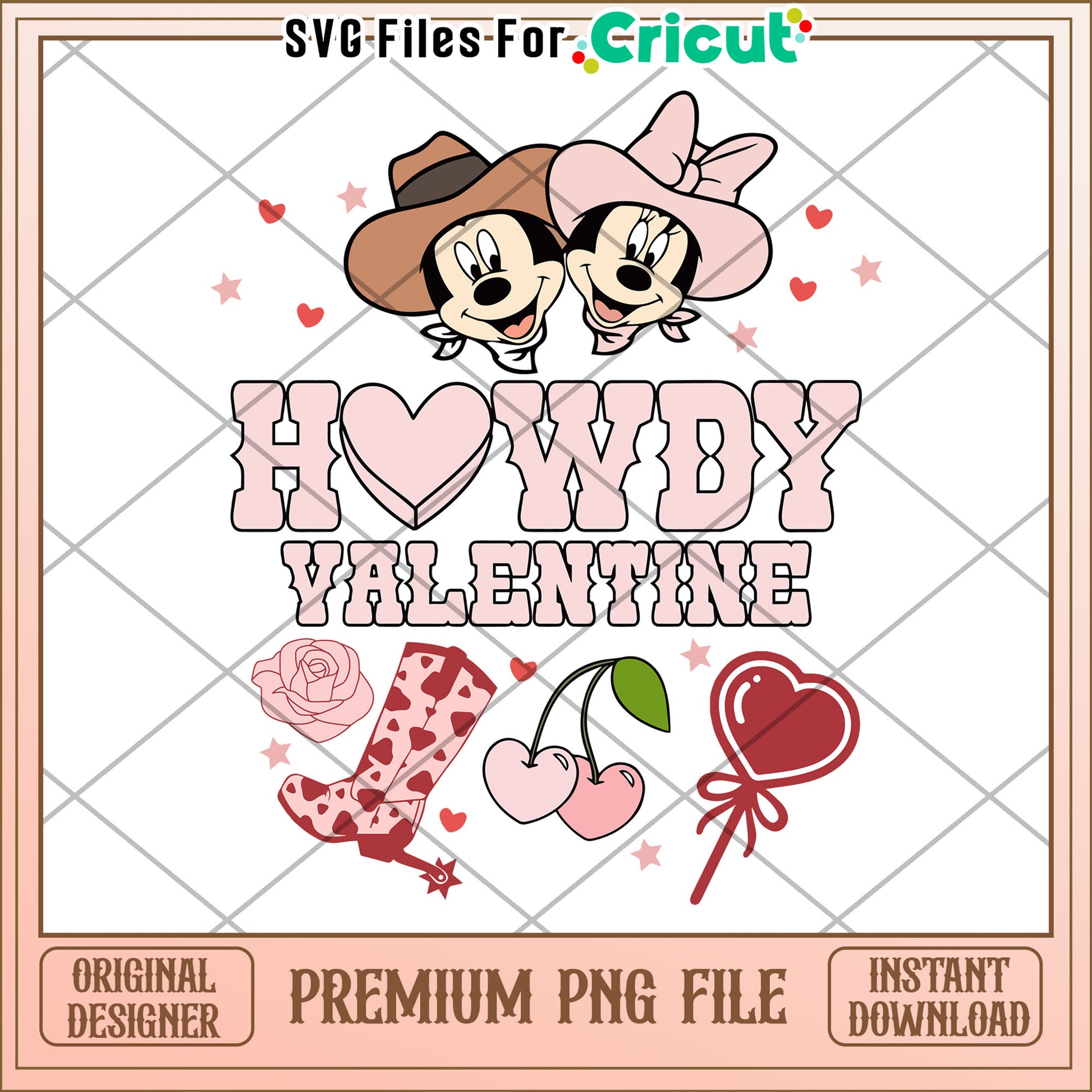 Minnie Mouse Howdy Valentine PNG