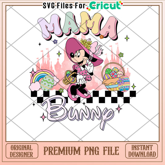 Minnie Mouse Mama Bunny Easter PNG