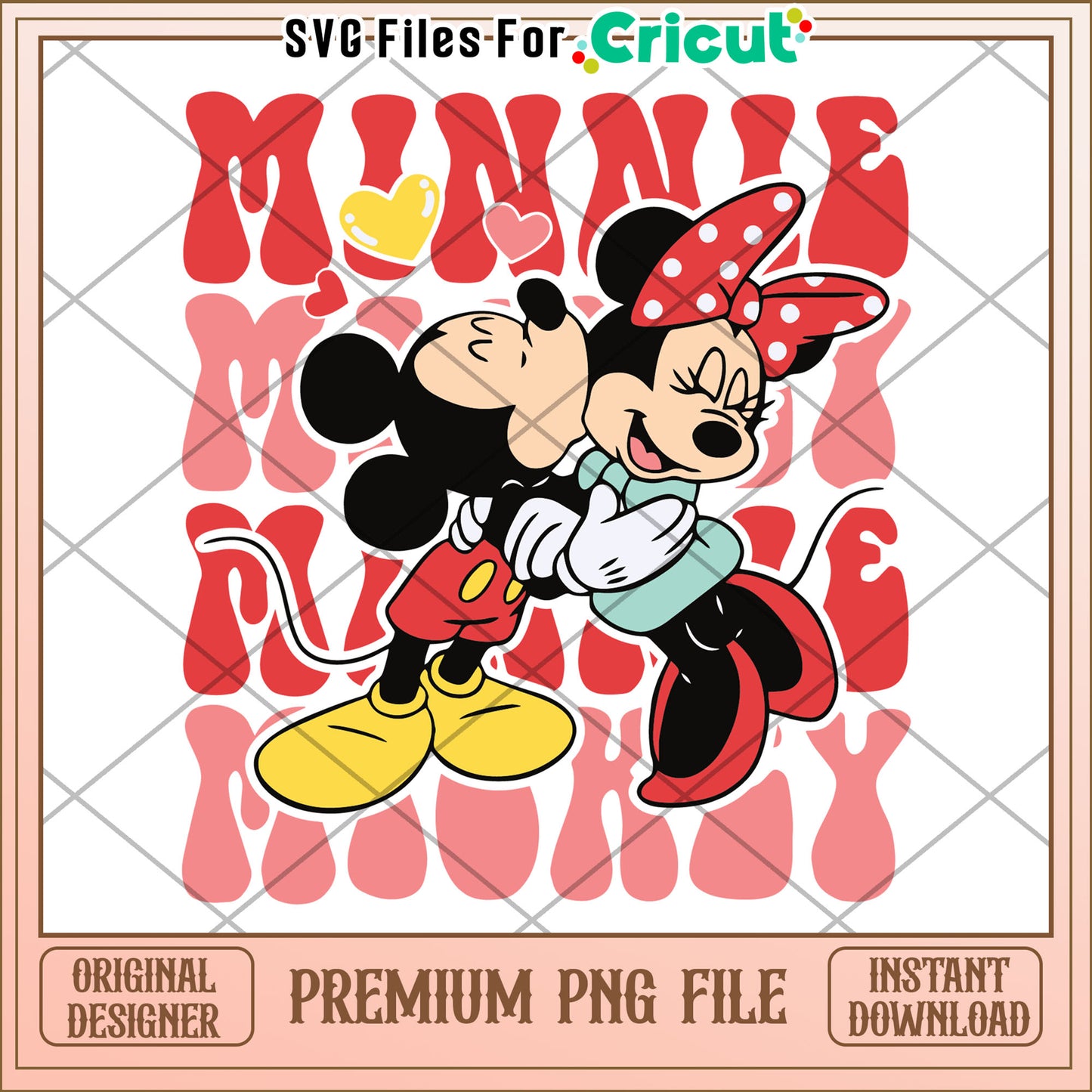 Minnie Mouse Mickey Kiss PNG