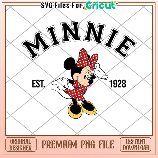 Minnie Mouse PNG 1928 Design