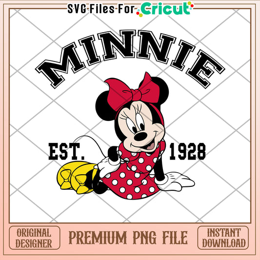 Minnie Mouse PNG 1928 Design Download