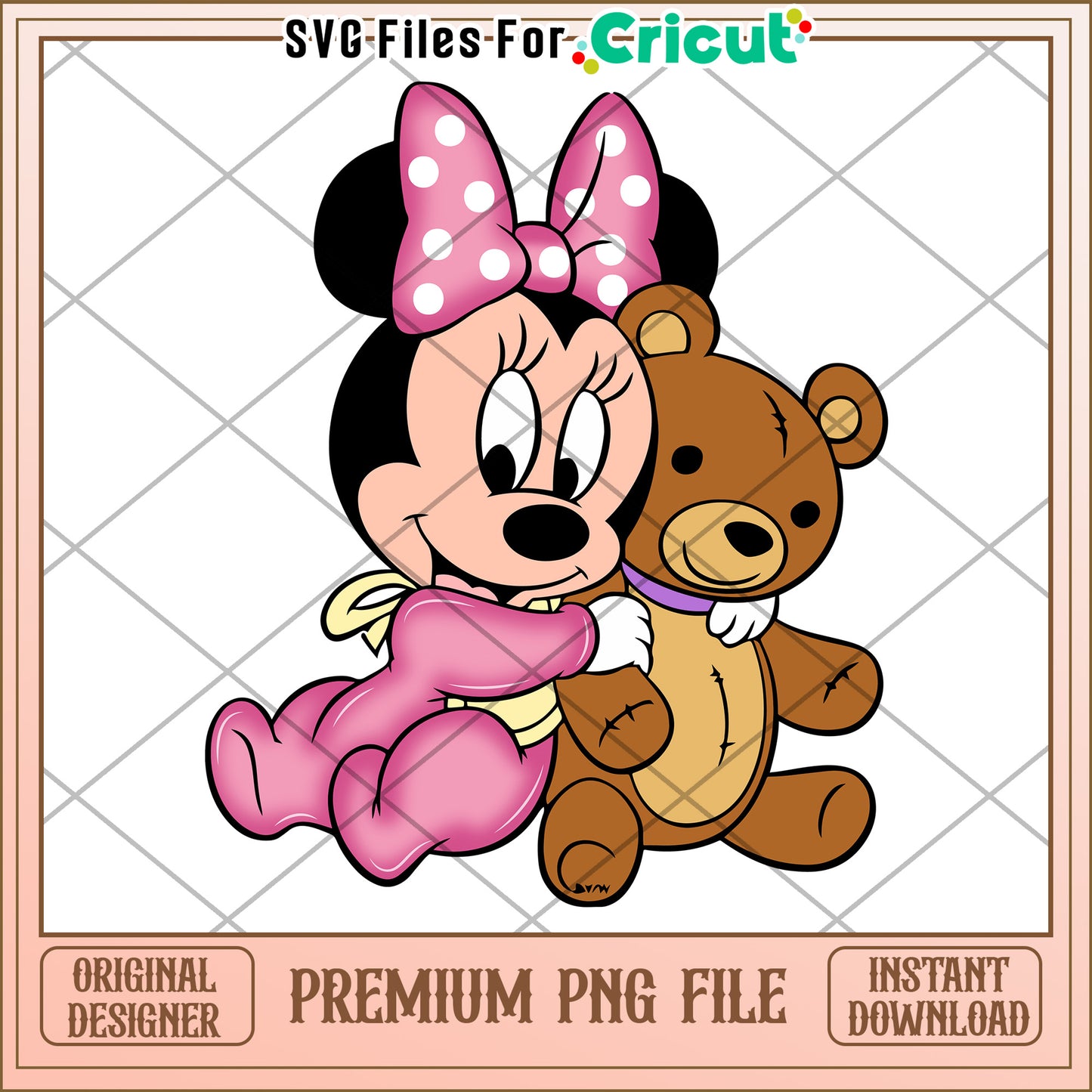 Minnie Mouse PNG Baby Minnie with Teddy