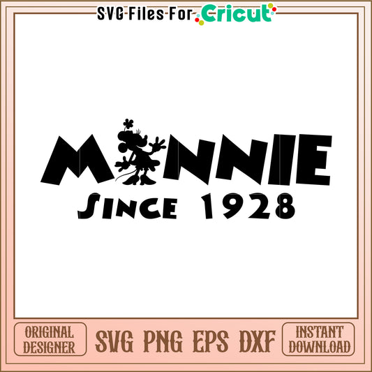 Minnie Mouse SVG Design 1928
