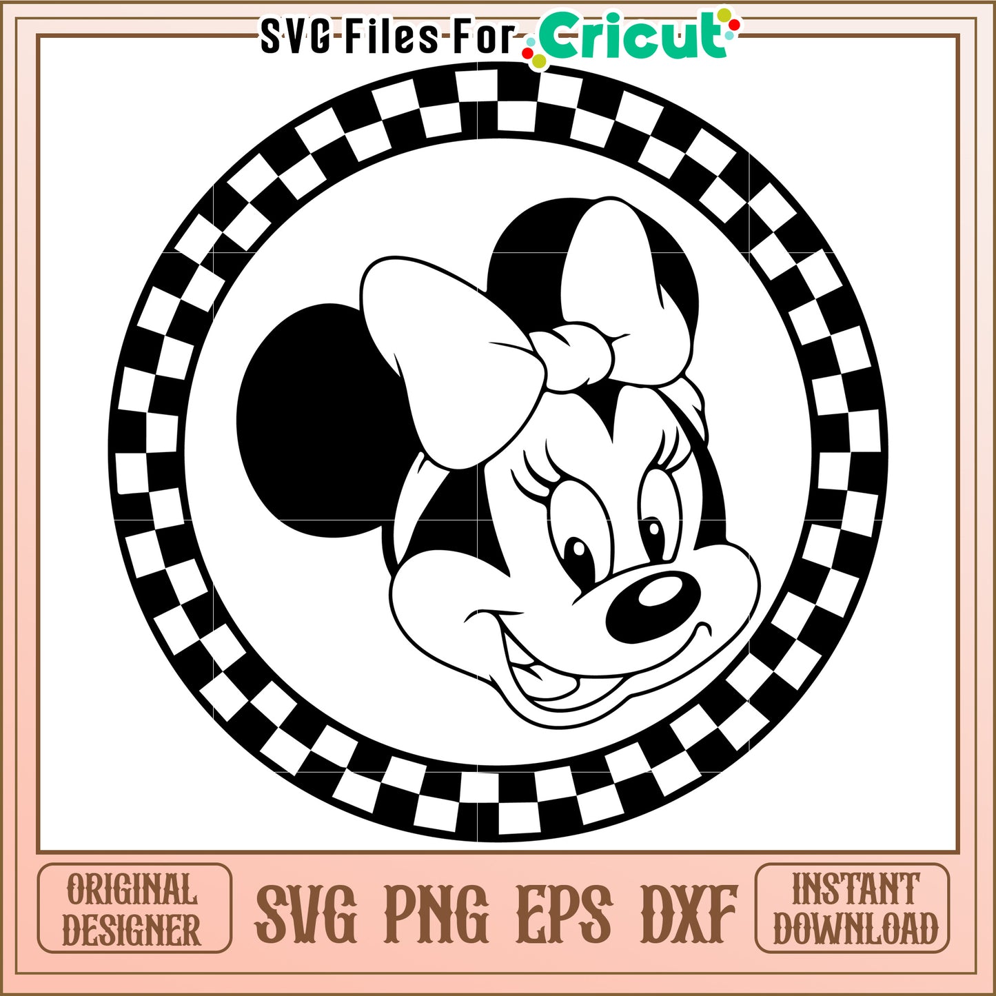 Minnie Mouse SVG, PNG, EPS, DXF