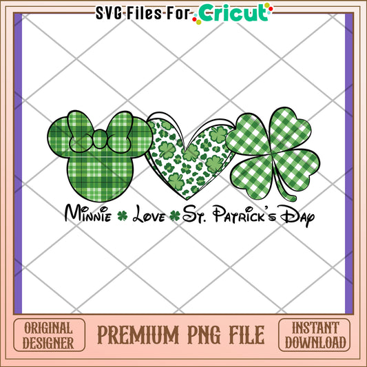 Minnie Mouse St Patricks Day PNG Design