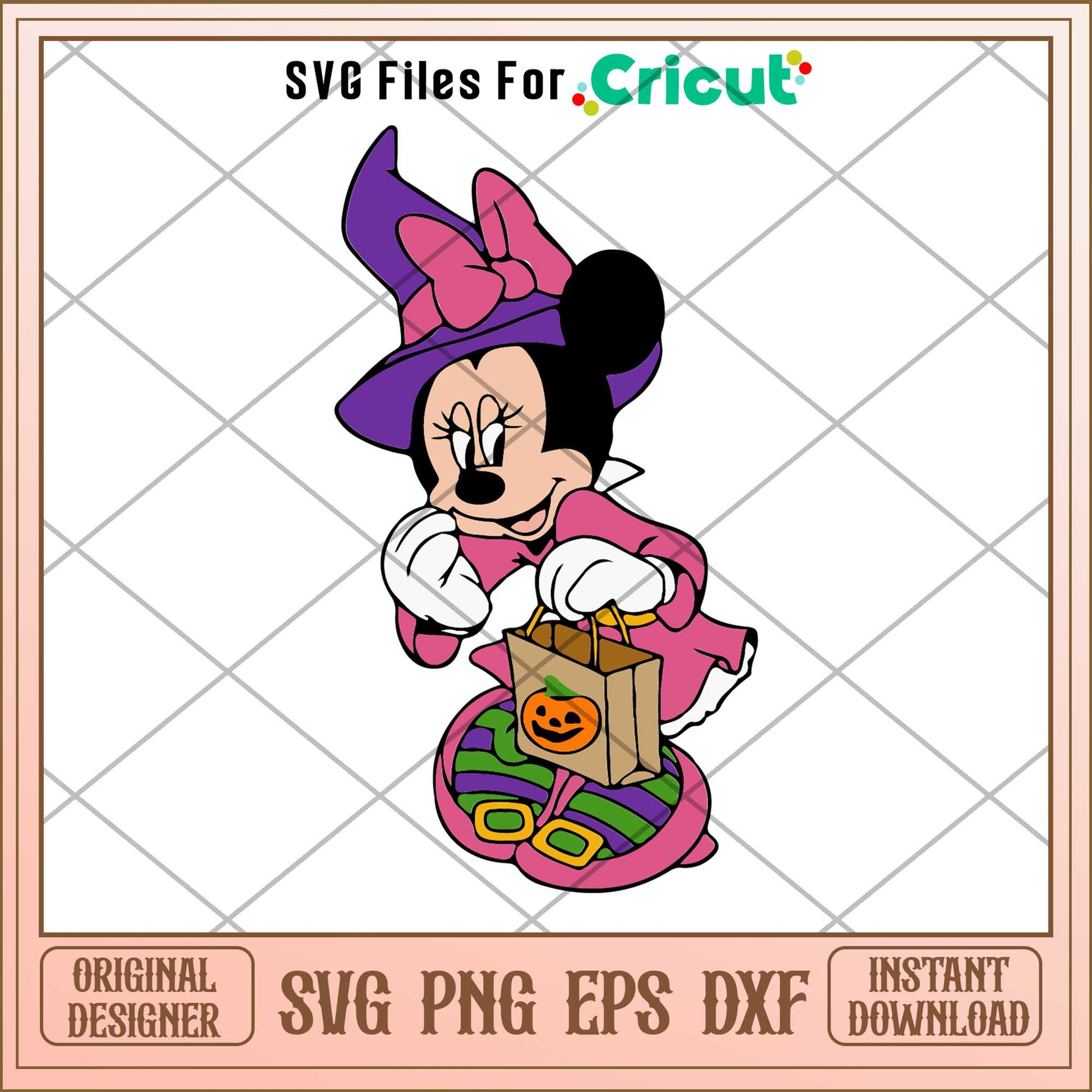 Minnie Mouse With Crown svg, Disney characters svg, Digital Download