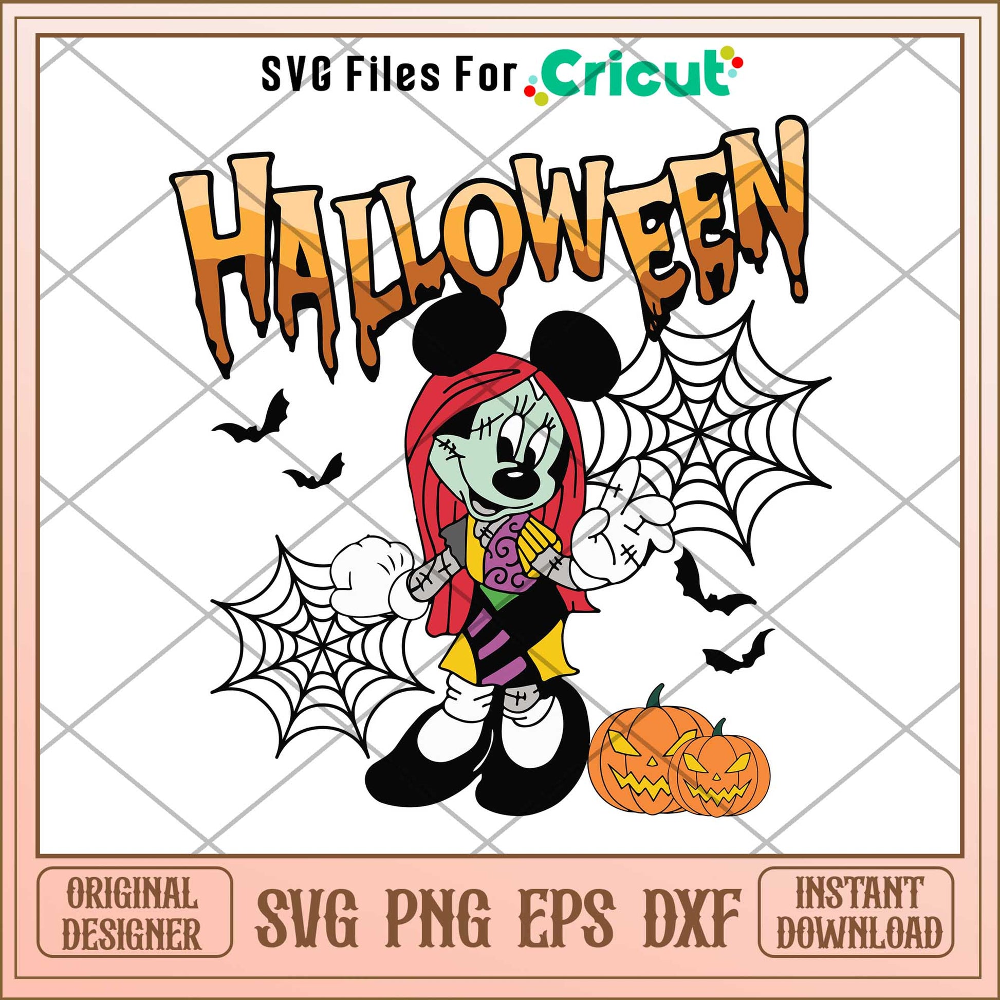 Minnie Mouse as Sally svg, Disney characters svg, Digital Download