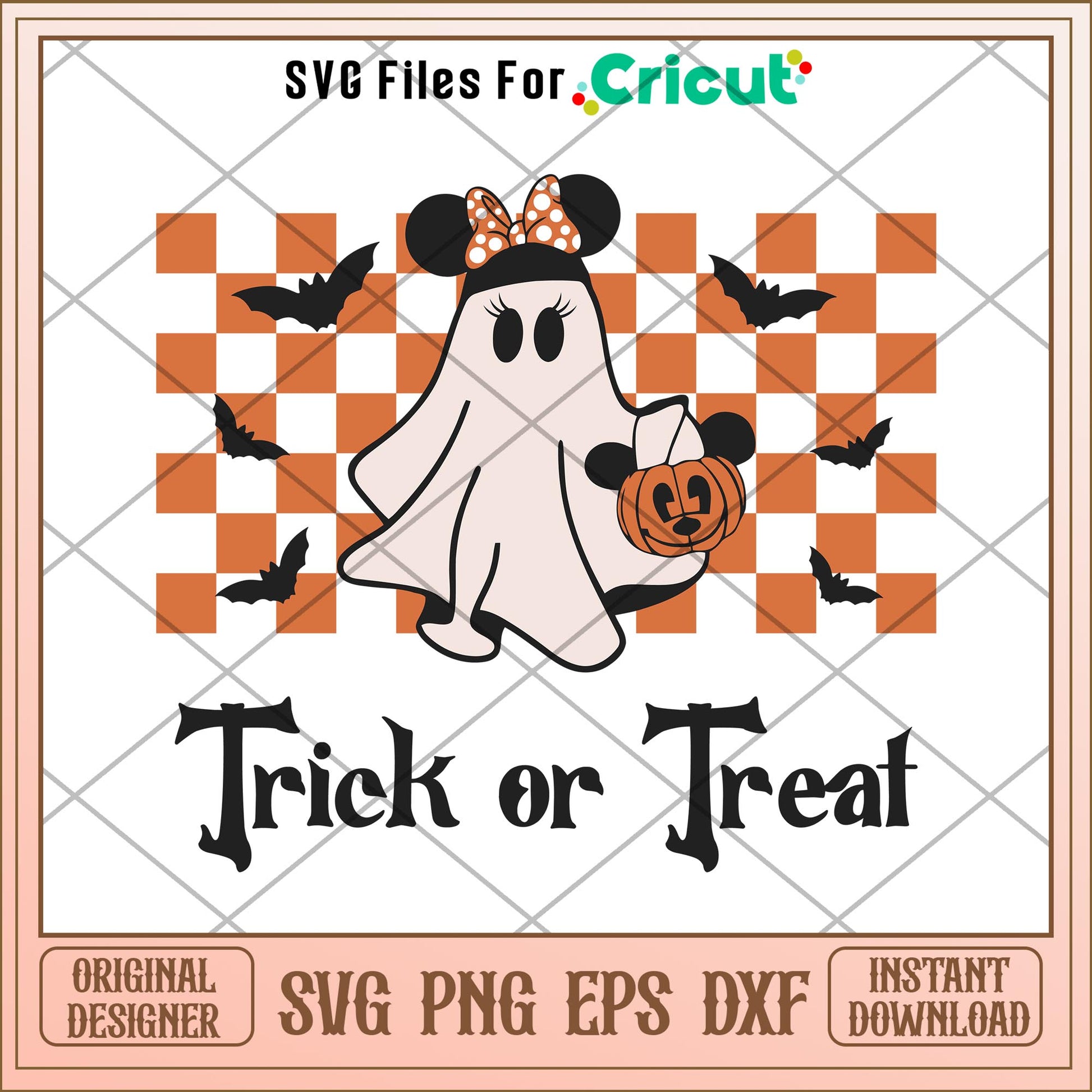 Minnie Trick or Treat svg, Disney characters svg, Digital Download