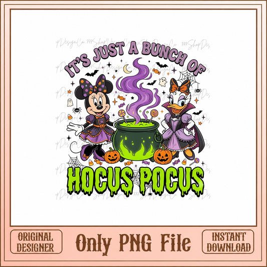 Minnie And Daisy Halloween PNG, Hocus Pocus PNG, Disney PNG