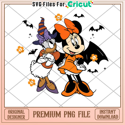 Minnie & Daisy Halloween PNG