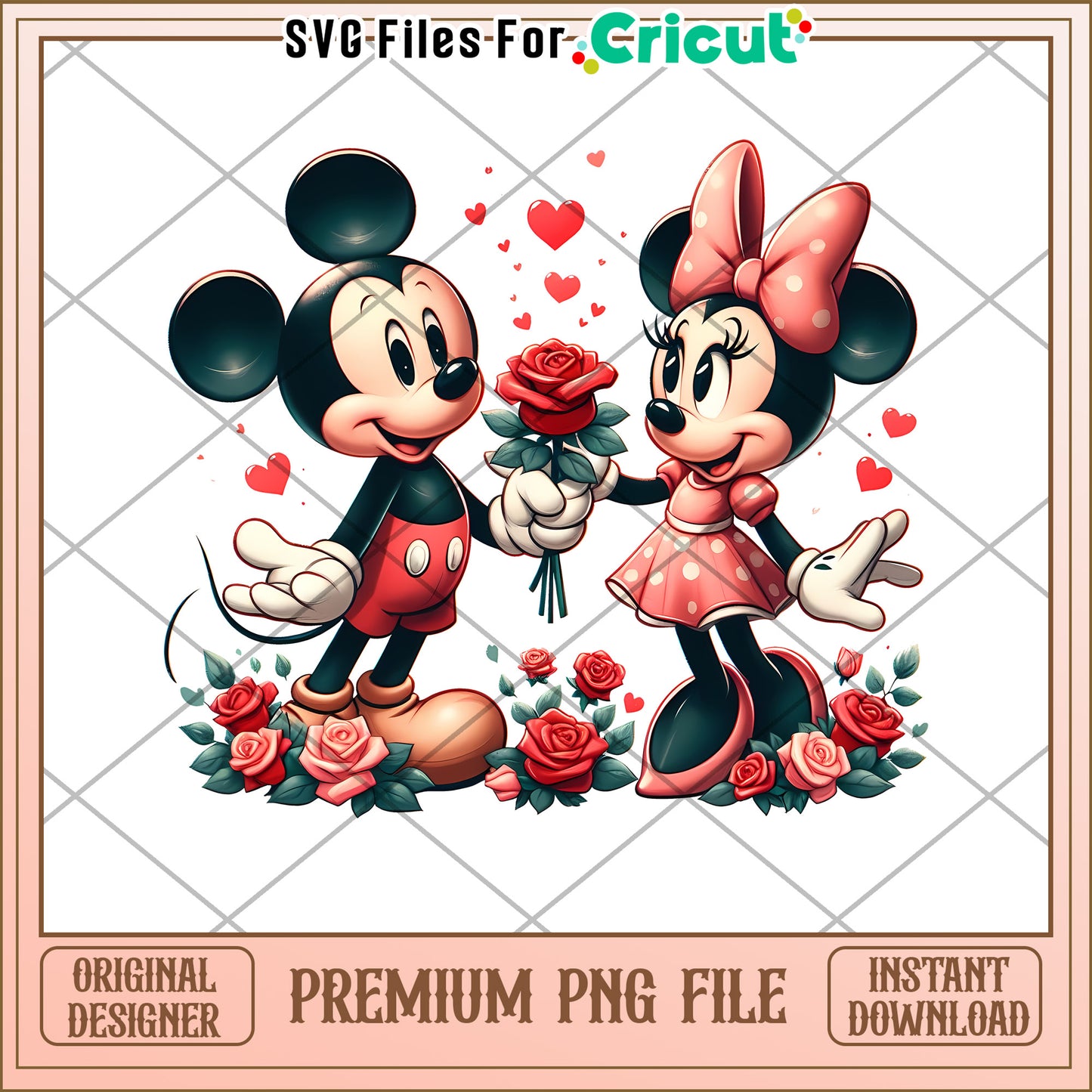 Minnie & Mickey PNG Valentines Day