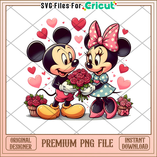 Minnie & Mickey Valentines PNG - Cricut Design