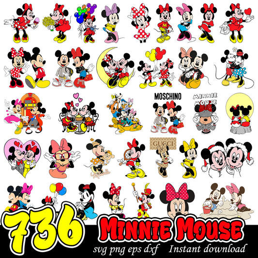 Minnie Mouse Bundle Svg, Disney Minnie mouse svg bundle