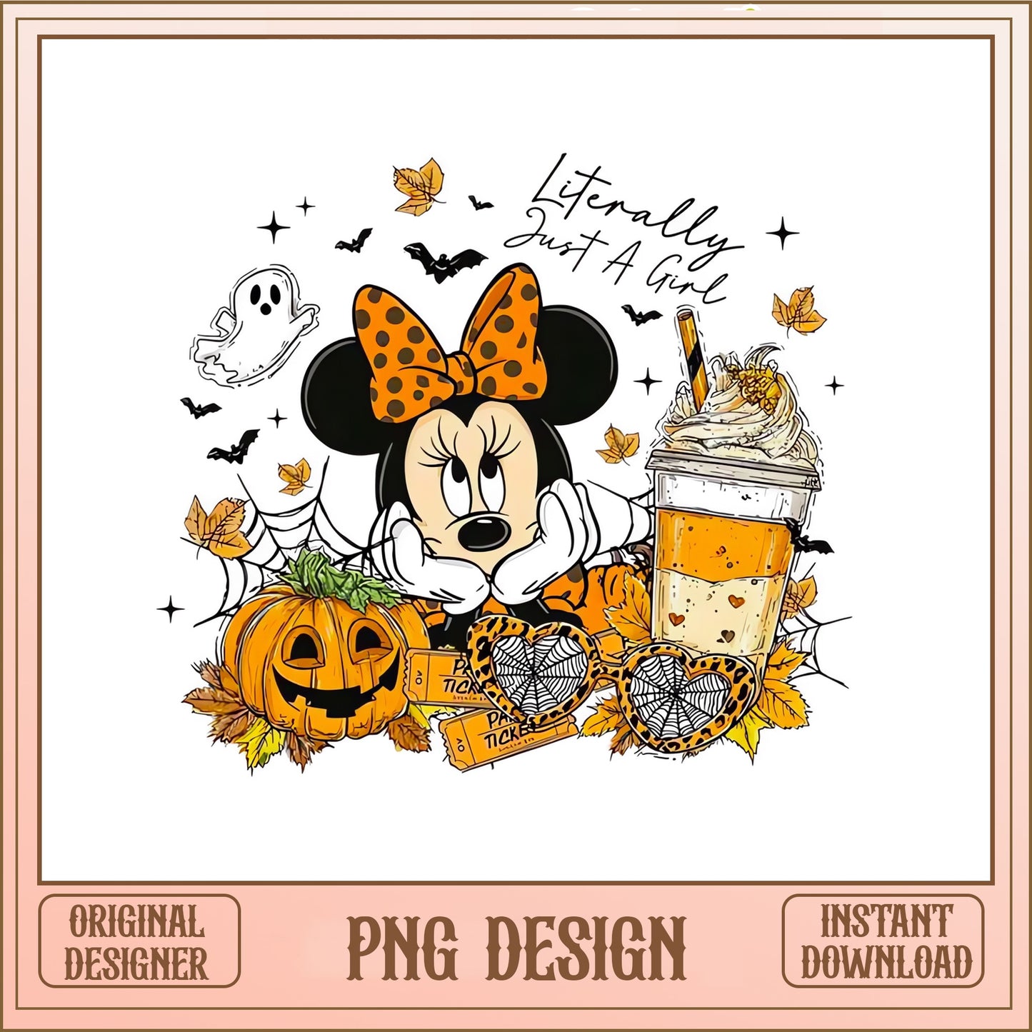 Minnie Mouse Halloween PNG, Disney Halloween PNG, Spooky Season PNG