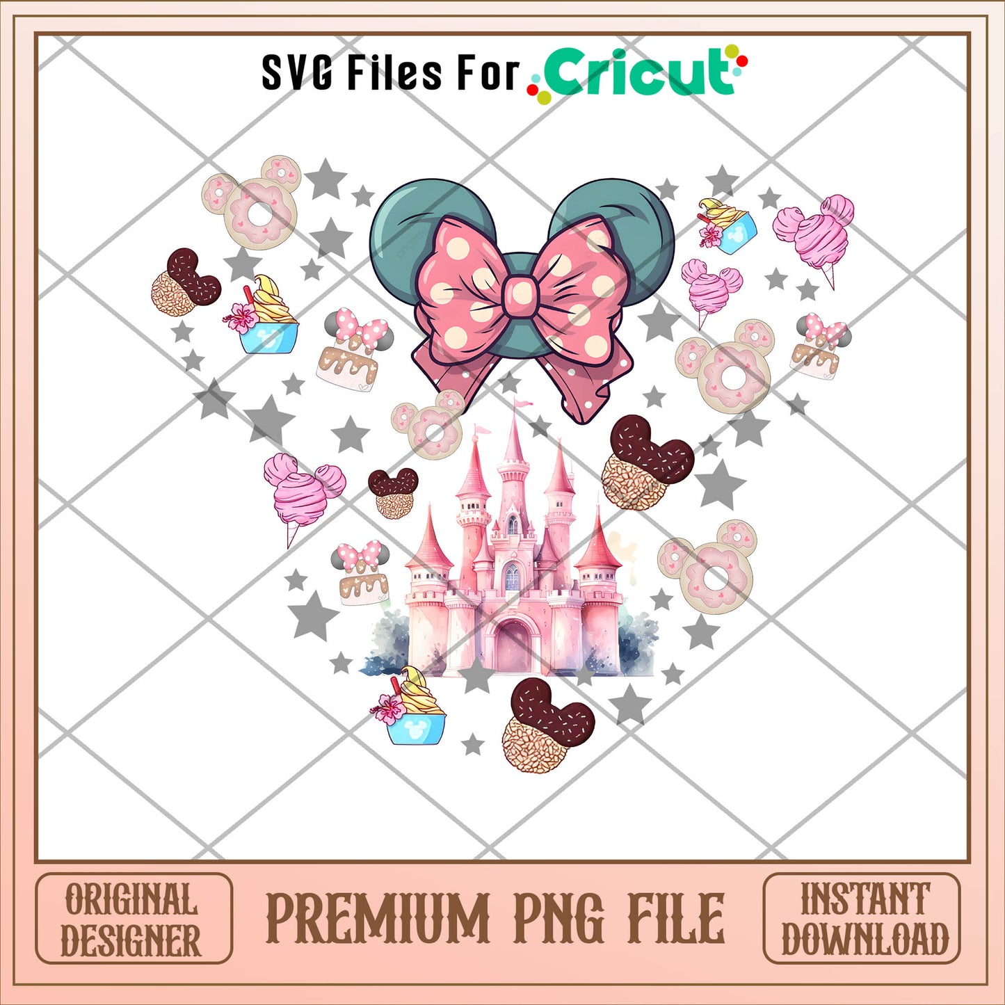 Minnie mouse pink casle png, minnie mouse png, christmas png