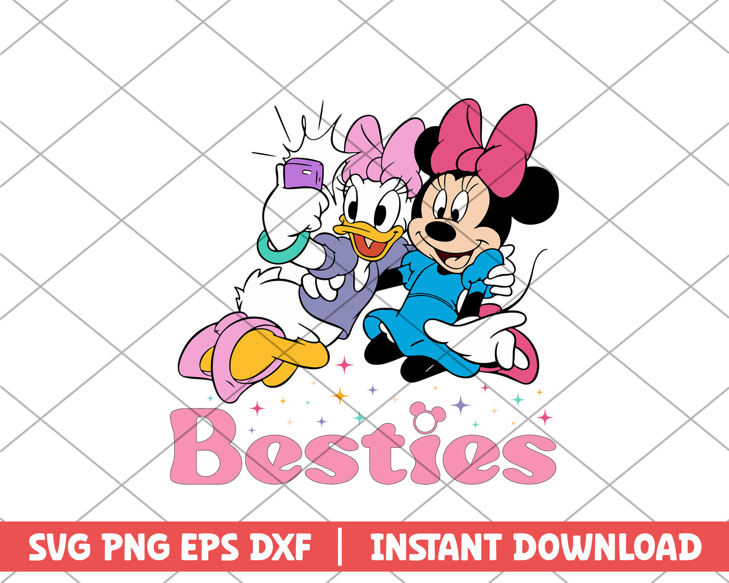 Minnie and Daisy besties disney svg