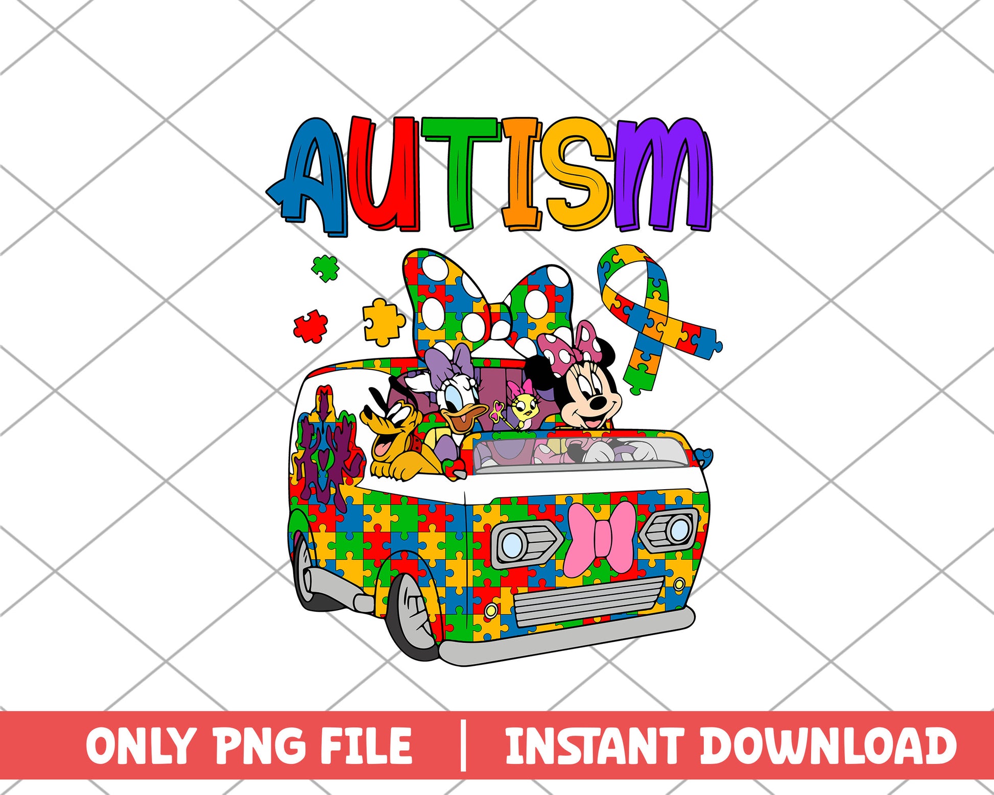 Minnie and friends autism png 