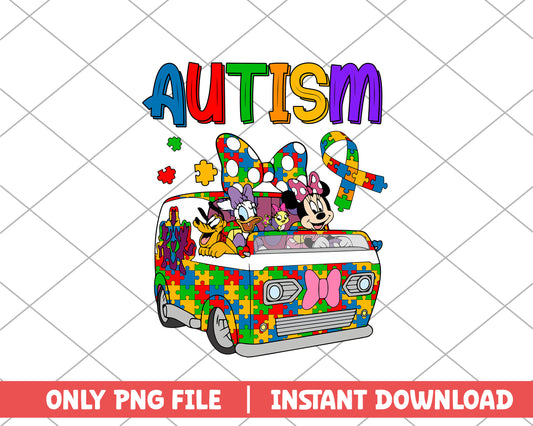 Minnie and friends autism png 