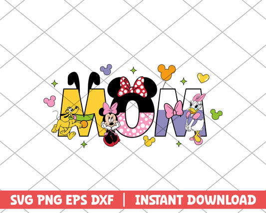 Minnie and friends mom mothers day svg