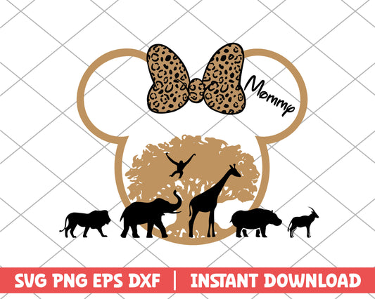 Minnie animal kingdom mommy disney svg