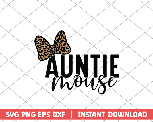 Minnie auntie mouse mothers day svg