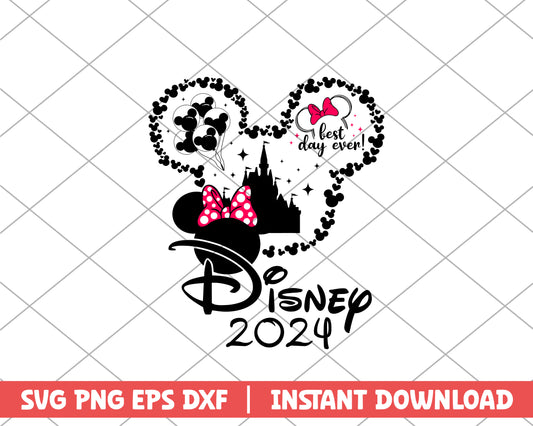 Minnie best day ever disney 2024 disney svg