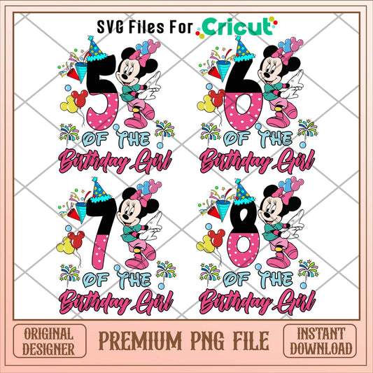 Minnie birthday girl png bundle ver 2