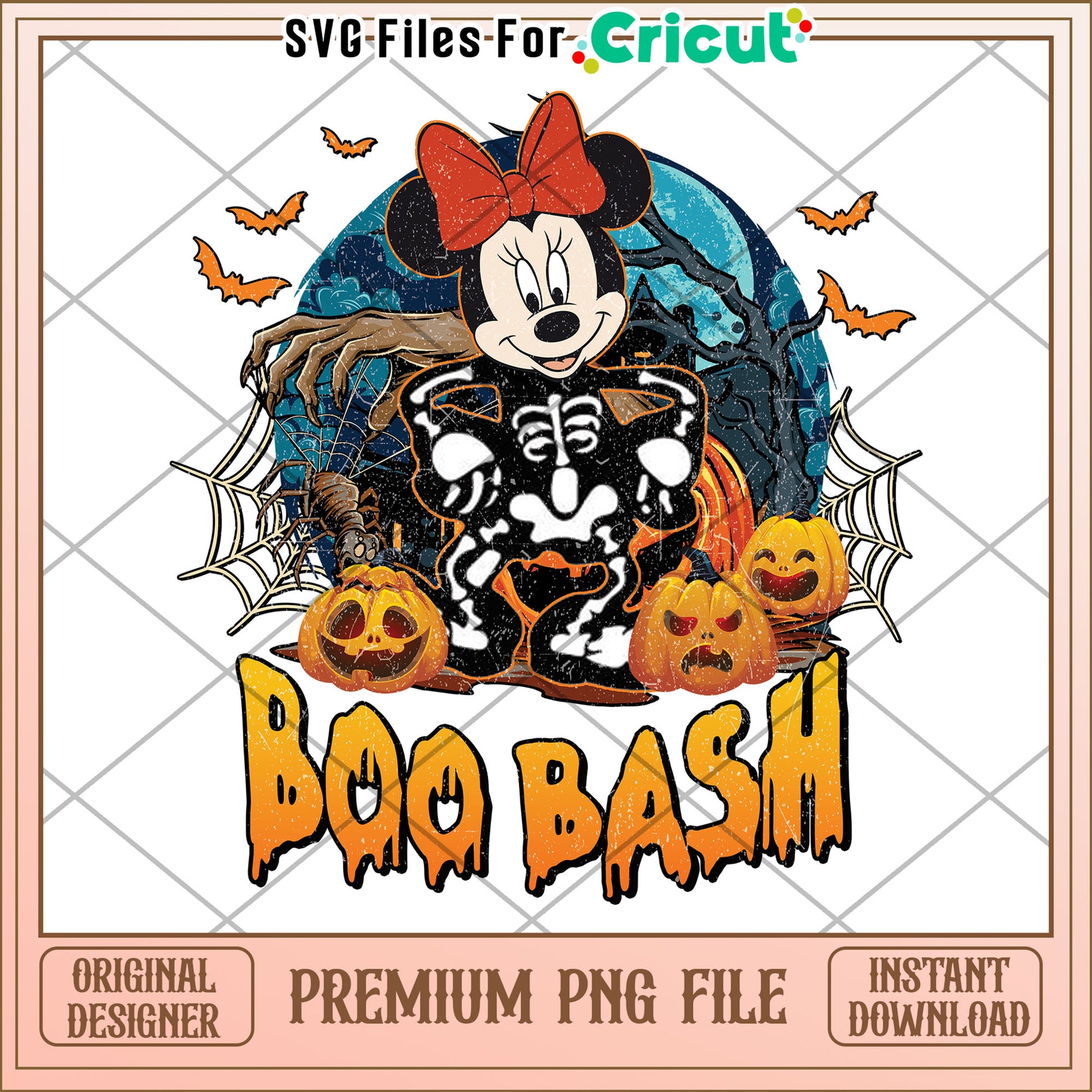 Minnie boo bash png, halloween events​ png,trick or treat png