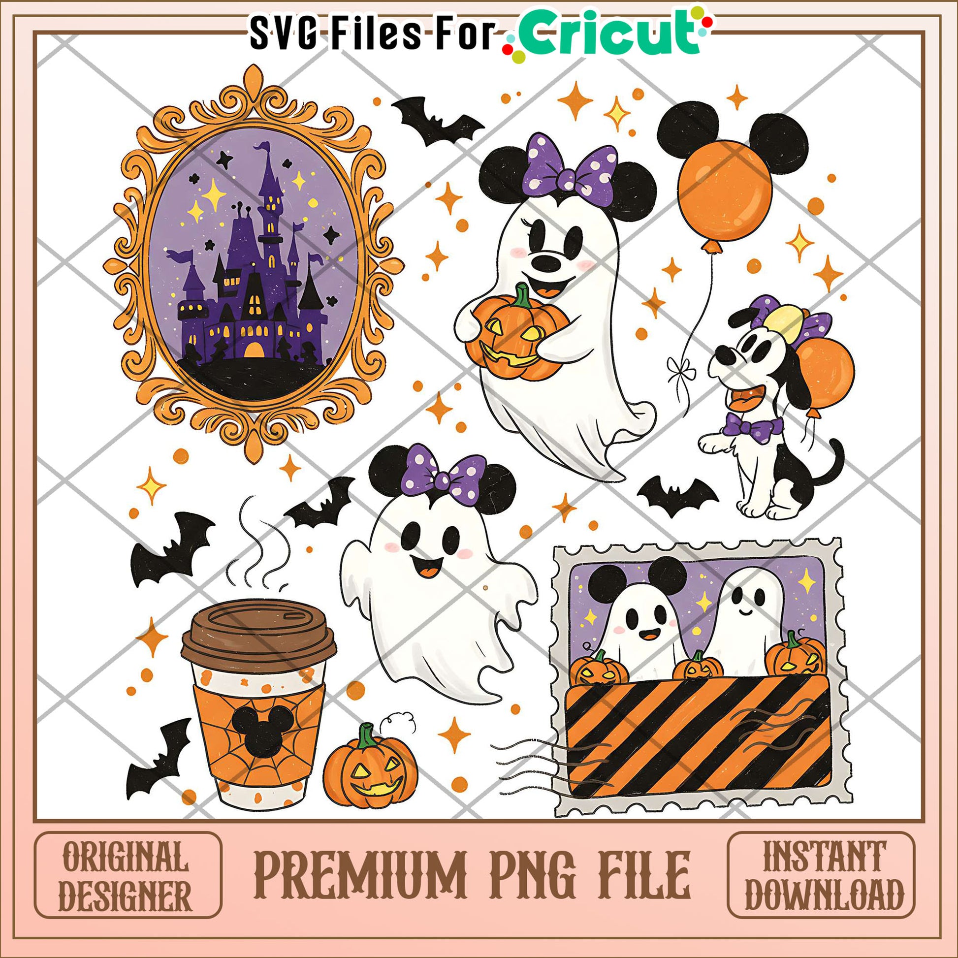 Minnie cute ghoul png, halloween png, halloween characters png