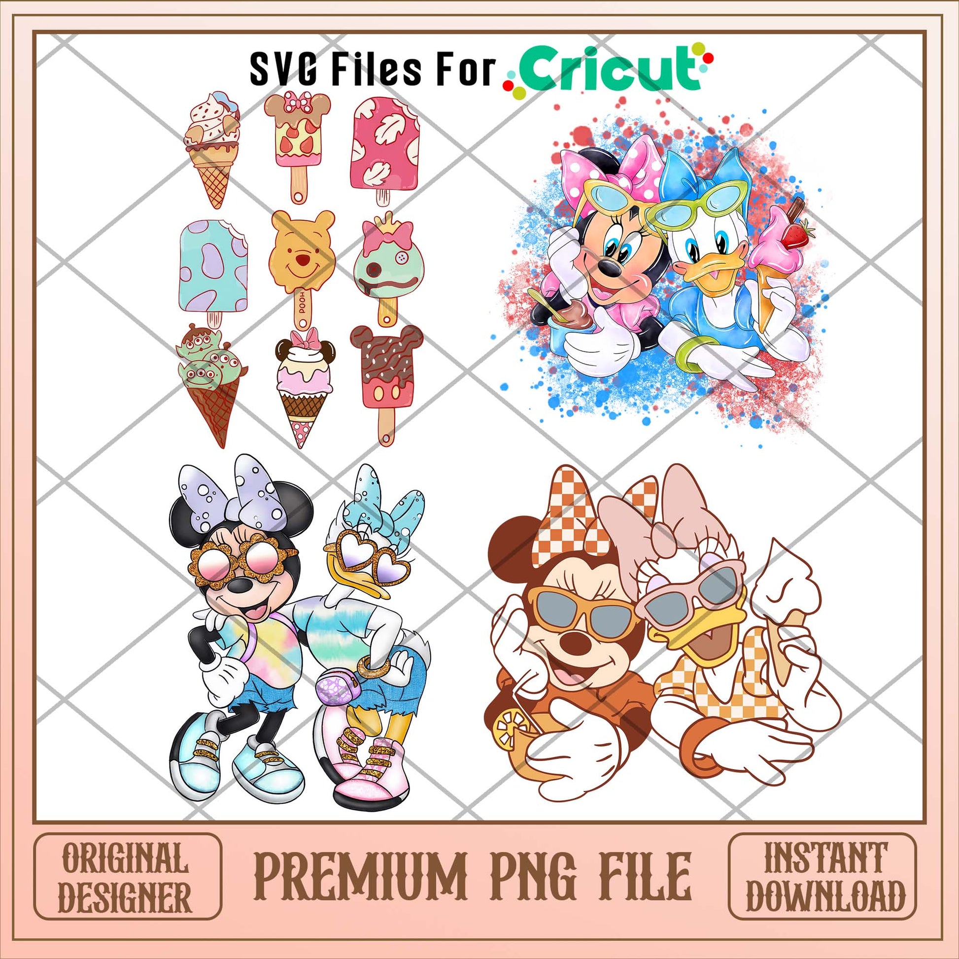 Minnie cute friends png bundle 