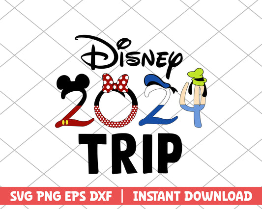 Minnie disney 2024 trip disney svg