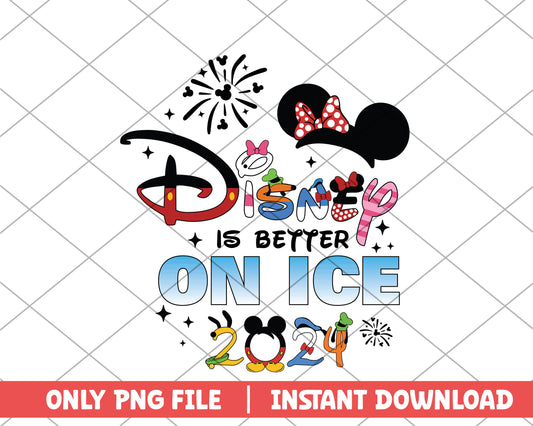 Minnie disney is better on ice 2024  disney png