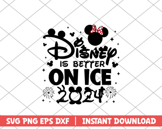Minnie disney is better on ice 2024 disney svg