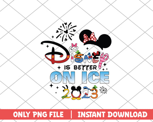 Minnie disney is better on ice disney png