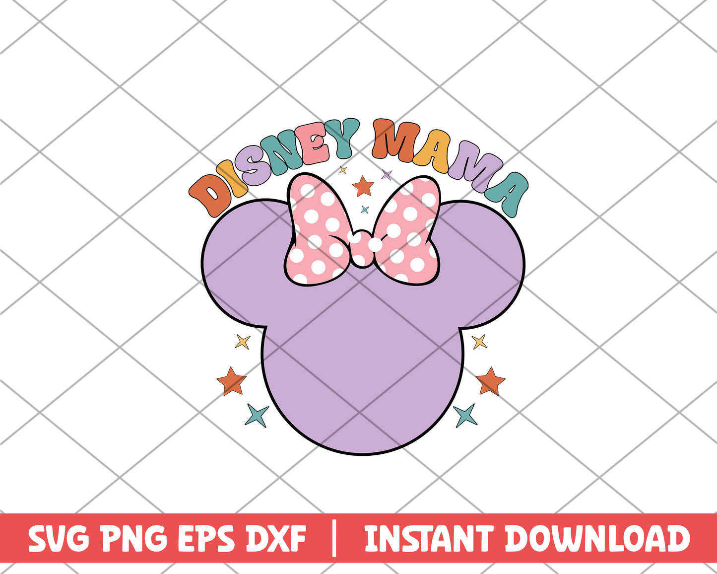 Minnie disney mama mothers day svg