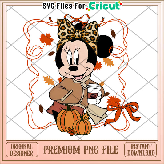 Minnie fall design png, halloween toys png, halloween characters png