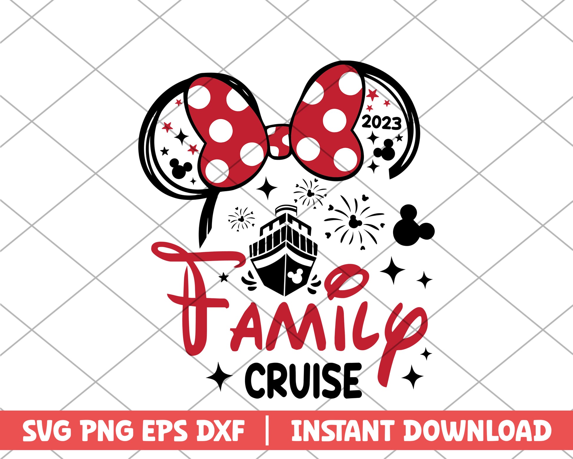 Minnie family cruise disney svg