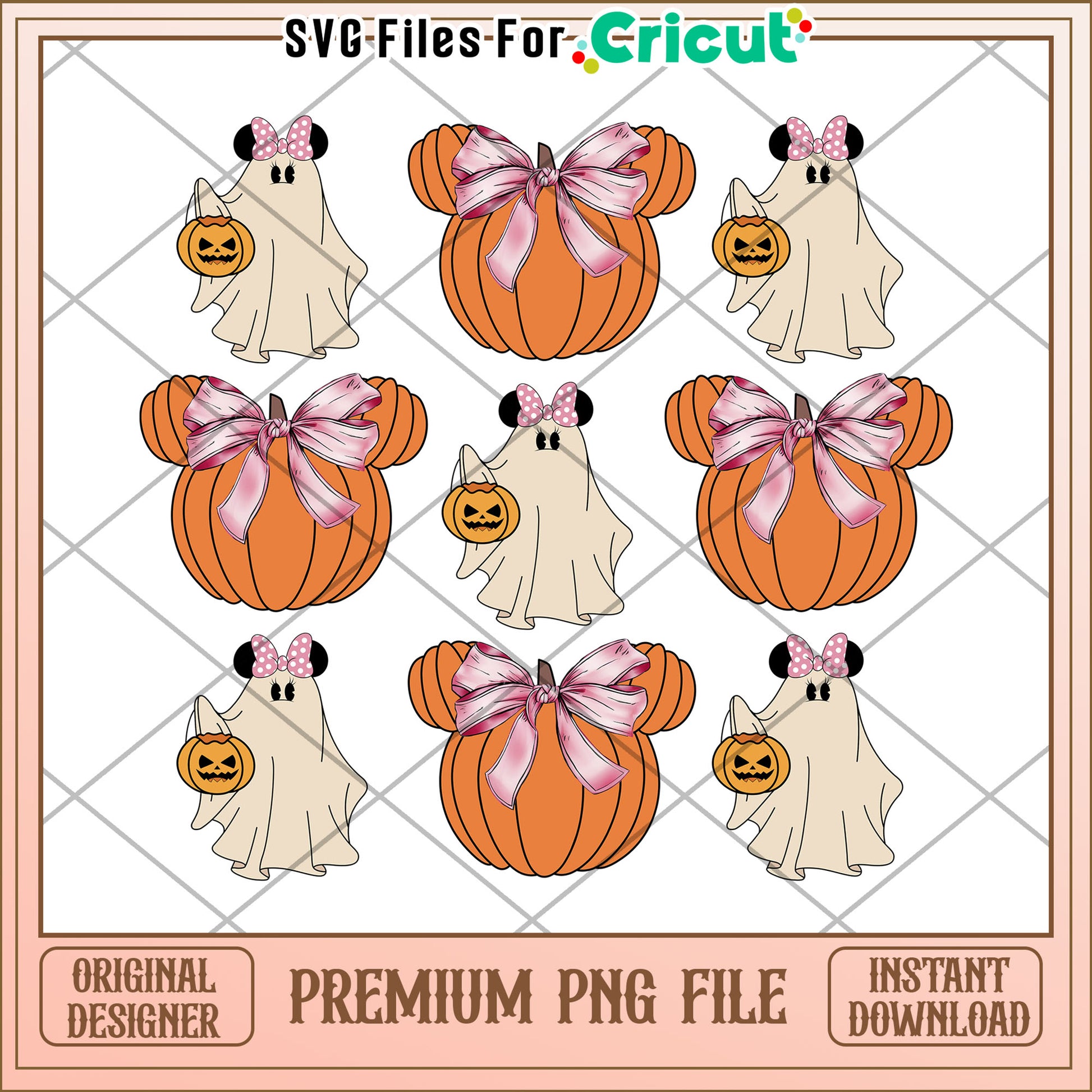 Minnie ghoul and pumpkin png, halloween cartoon png, trick or treat png