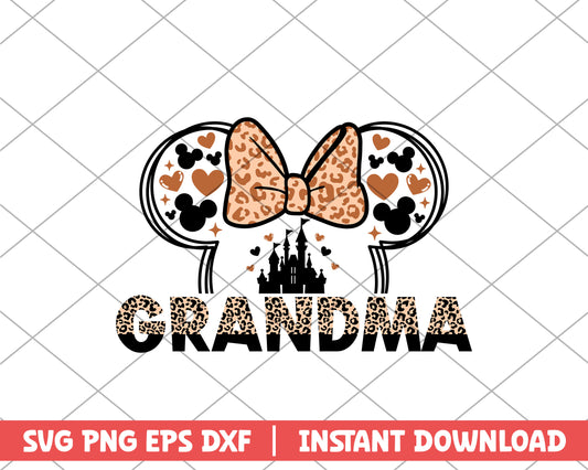 Minnie grandma mothers day svg