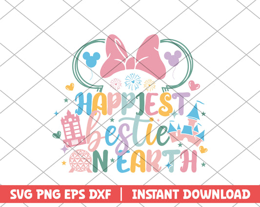 Minnie hapiest besties on earth disney svg