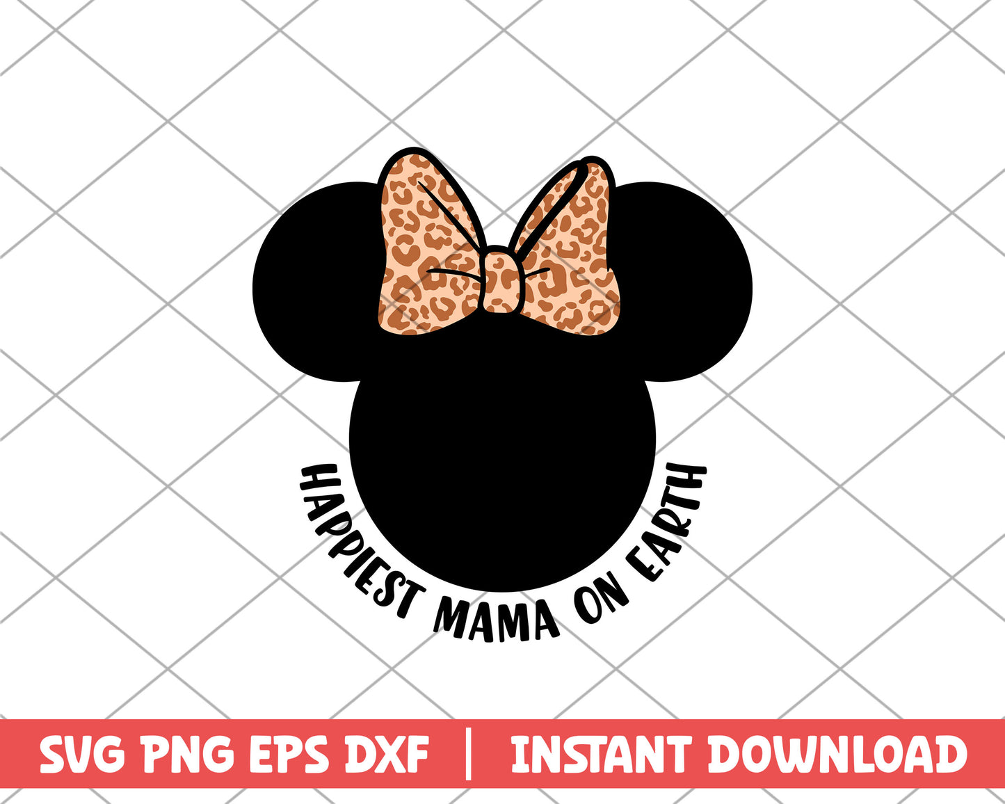 Minnie hapiest mama on earth mothers day svg