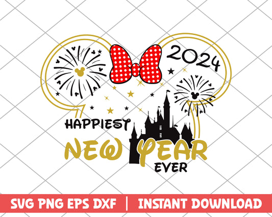 Minnie happy new year ever svg 