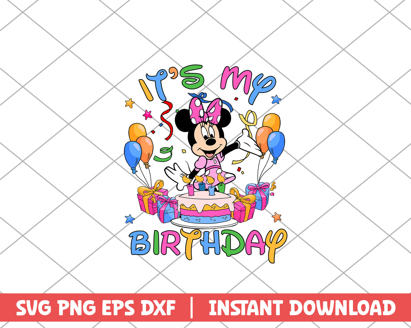Minnie it's my birthday disney svg – svg files for cricut